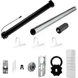 PRE5 20/15-60 Rolladenmotor Komplett-Set - Rollladenmotoren mit 20Nm Zugkraft für Rollläden bis 50Kg, inklusive Mechanik-Set für einfache Montage und maximalen Komfort.
