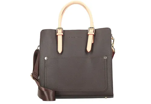 bugatti Ella Henkeltasche - Dunkelbraun, 30 cm - Stylische Handtasche von bugatti mit abnehmbarem Schulterriemen, ideal für Alltag und Freizeit. Geräumiges Hauptfach und elegantes Design machen sie zum perfekten Begleiter.