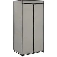 vidaXL Kleiderschrank mit Reißverschlüssen - Praktischer Faltschrank für jeden Raum - Kleiderschrank mit stabilen Eisenrahmen und atmungsaktivem Stoffbezug, ideal zum Schutz Ihrer Kleidung vor Schmutz und Staub. Einfach ohne Bohren montierbar.