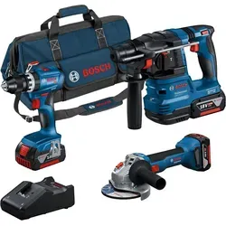 Bosch Professional 18V System Akku-Combo Kit: GSB 18V-45 + GBH 18V-22 + GWS 18V-8 – Amazon Exclusiv