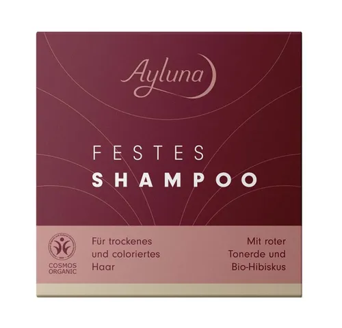 Ayluna Festes Haarshampoo für trockenes Haar, 60 g - Shampoos, sulfatfreies, festes Shampoo für intensive Pflege von trockenem Haar, 100% natürliche Inhaltsstoffe und einfach in der Anwendung.