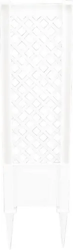 KHW Spalier 2 St., 43x6x140 cm, weiß in weiß von KHW