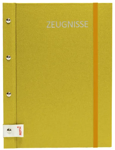 ROTH Zeugnismappe Metallium mit Buchschrauben gold in gold von Roth