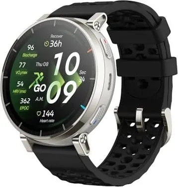 AMAZFIT Active 3 Premium Smartwatch Edelstahl/Kunststoff Silikon, 22 mm, Apex Silver - Die AMAZFIT Active 3 Premium ist der ideale Begleiter für Läufer. Mit fortschrittlichem GPS und smarten Trainingsplänen unterstützt sie dich, deine Laufziele zu erreichen. Genieß eine Akkulaufzeit von bis zu 12 Tagen und bleib stets verbunden.