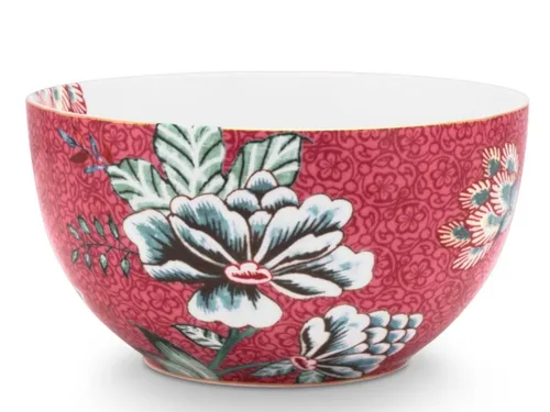 Pip Studio 51003194 Flower Festival scallop Bowl dark pink 12 cm (1 Stück)