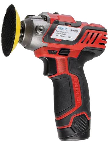 Kunzer Akku-Poliermaschine 12V/2000mAh von Kunzer