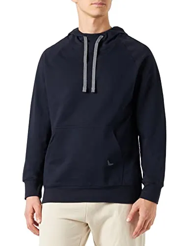 Trigema Herren Sweatshirt 679905 - Navy, 3XL - Hochwertiges Raglan-Sweatshirt mit Kapuze und Kängurutasche, 100% Baumwolle, ideal für Komfort und Stil, Made in Germany.