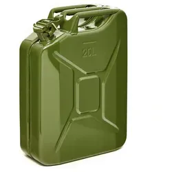 BW® Kraftstoffkanister Metall 20L - TÜV-geprüft und UN-zugelassen - Robuster 20L Benzinkanister aus pulverbeschichtetem Stahl, ideal für Benzin und Diesel. Zertifizierte Sicherheit und schneller Ausguss in unter 25 Sekunden – perfekt für lange Fahrten.