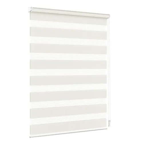 Jalousiescout Doppelrollo Klemmfix 87,5x210cm - Seitenzug- & Springrollos: Lichtdurchlässig und verdunkelnd, idealer Sicht- und Sonnenschutz ohne Bohren, perfekt für feuchte Räume und individuelle Anpassung.