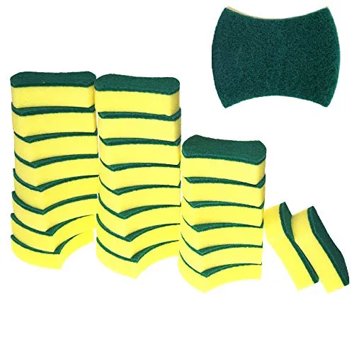 Küchenreinigungsschwämme, umweltfreundlich, Kratzfest, für Geschirr, Scheuerschwämme, 24 Stück