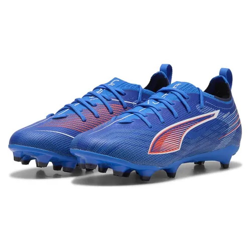Puma ULTRA 6 PRO FG/AG Kinder - Blau - Fußballschuhe mit verbessertem Mesh-Obermaterial für optimale Stabilität und Geschwindigkeit. Ideal für schnelle Richtungswechsel auf dem Platz.