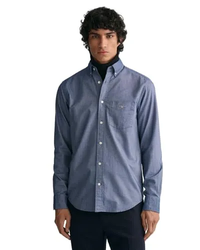 GANT REG OXFORD SHIRT Herren Businesshemd, Gr. 4XL, blau von GANT