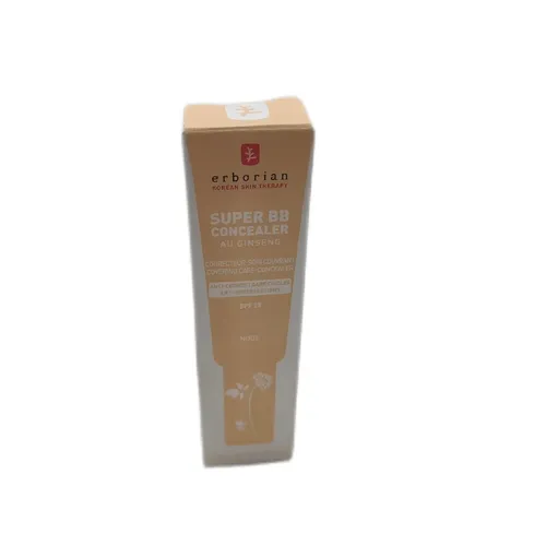 Erborian Super BB Concealer Nude 10 ml - Concealer mit 12 Stunden Haltbarkeit, der dunkle Augenringe kaschiert und gleichzeitig die Haut pflegt - für ein strahlendes Finish.