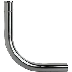 tecuro 90° Spülrohrbogen Ø 28 mm für WC-Druckspüler - Messing verchromt