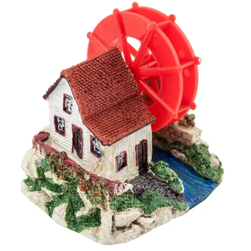 Aquarium-Deko, Dekoration Aquarium, Aquarium-Luftausströmer, Wassermühle 10cm