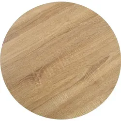 vidaXL Bistrotisch Hellbraun 50 cm MDF - Esstisch für 2 Personen, eleganter Bistrotisch mit MDF-Tischplatte und Stahlbeinen, ideal für romantische Abende oder als stilvolles Einzelstück in Ihrem Zuhause.