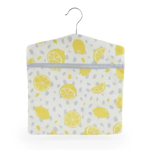 Beldray LA032005LEMFEU7D Druckbeutel mit Zitronenmuster – Aufhängen, Hakenordnung, einfach aufhängender Haken zur Aufbewahrung, Platz für bis zu 100, für Innen-/Außenbereiche, 33 x 30cm