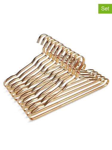 Joybos 10er-Set: Kleiderbügel in Gold - (B)41,5 cm, Damen in gold von Joybos