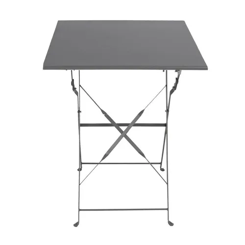 Bistrotisch Klapptisch Campingtisch Metall Anthrazit – Flexibel und Stilvoll - Gartentisch in Anthrazit, klappbar und aus robustem Metall – ideal für Gartenpartys, Balkone und Camping. Pflegeleicht und sofort einsatzbereit!