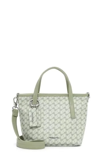 Tamaris Shopper TAS Francesca, Damenhandtasche in Pistachio 976 - Eleganter Shopper für Damen mit strukturiertem Design, abnehmbarem Schulterriemen und praktischem Reißverschluss. Ideal für stilvolle Auftritte im Alltag.