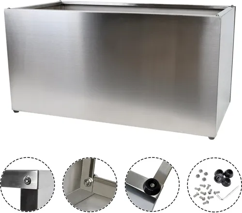 Köhko® Designer Hochbeet Rahmen aus Edelstahl 100x40x40 cm