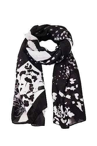 Desigual Women's Fou_FLORAL BW Rectangle Scarf von Desigual
