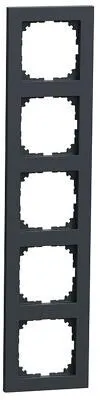 Merten MEG4050-3614 M-Pure-Rahmen 5fach, anthrazit - Lichtschalter, für Senkrecht- und Waagerechtmontage, aus edelmattem Thermoplast in stilvollem Anthrazit. Perfekt für moderne Wohnräume.