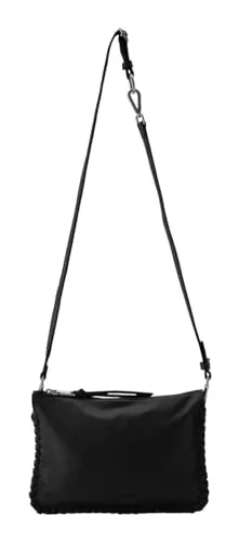 FredsBruder Calm Umhängetasche schwarz 293-3790-1001 - Elegante Handtasche aus hochwertigem Leder, bietet ausreichend Platz für Ihre Essentials und verleiht jedem Outfit einen stilvollen Akzent.