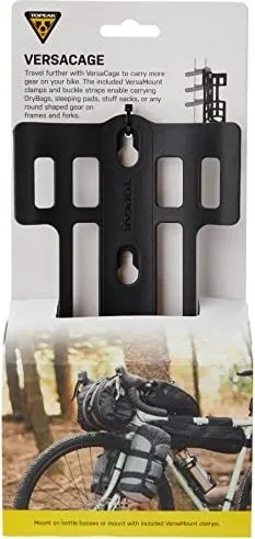 TOPEAK VersaCage - Fahrradschutzbleche - Vielseitiger Gepäckträger für Unterrohrmontage, ideal für zusätzlichen Stauraum und einfache Handhabung.