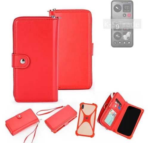 K-S-Trade Handyhülle für Nothing CMF Phone 1, 2in1 Schutzhülle Portemonnee Handyhülle mit Bumper Hülle Case