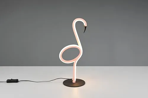 lightling LED Tischlampe Inga - Flamingo-Design, pink - Tischlampe im Flamingo-Design, ideal für Wohn- und Schlafzimmer. Mit 2 fest verbauten LED-Leuchtmitteln, 550 Lumen und 80% Energieeinsparung. Ein stylischer Blickfang für jeden Tisch!