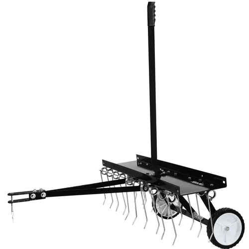 Vertikutierer Rasenstriegel Rasenkamm Entmooser 102cm Rasentraktor Rasenlüfter