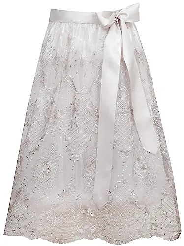 MarJo Dirndlschürze Benita (65cm) taupe in beige von MarJo