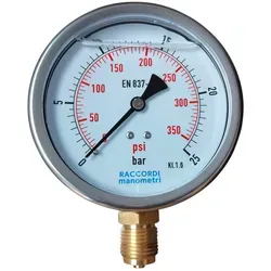 Niederdruckmanometer MG1-100 25 bar mit Gewinde 1/2
