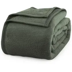 Laynenburg Wohndecke aus Baumwolle in grün von LAYNENBURG