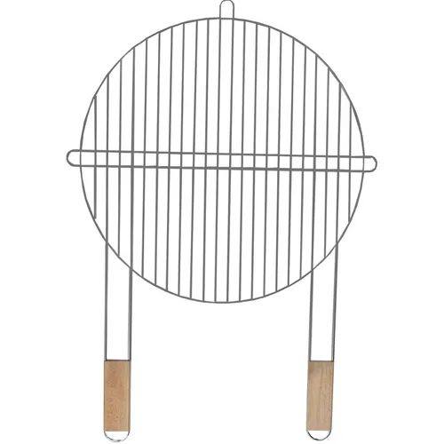 Grillrost rund 46cm Master Grill verchromt Holzgriffe robust MG256