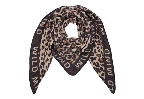 MIRROSI Dreieckstuch Damen – Trendiger Leo-Leopard Schal 190x80 cm