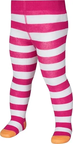 Playshoes Strumpfhose Unisex Kinder Strumpfhose, pink/weiß, 98/104