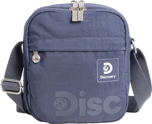 Discovery Schultertasche Commuter mit RFID-Schutz - grau - Kompakte Schultertasche mit kratzfestem Innenfutter, ideal für Elektronik. Mit RFID-Reißverschlusstasche zum Schutz sensibler Daten und verstellbarem Schulterriemen. Perfekt für stilbewusste Nutzer.