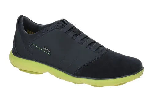 Geox U52D7B 01122 C0749 Slipper blau 47 EU - Sneaker in Größe 47, sportlicher Stil aus hochwertigem Veloursleder und Textil, mit bequemer Gummizug-Verschluss für einfachen Einstieg und optimalen Tragekomfort.