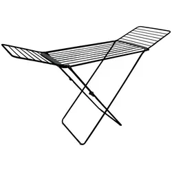 CASA SI Wäscheständer 20m – Extra-dickes Leinen Schwarz