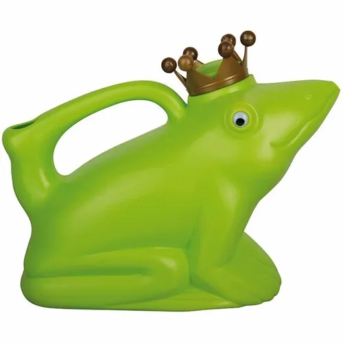 Esschert Design Gießkanne - Witzige Froschkönig Wasserkanne aus Kunststoff, stabil und von hervorragender Qualität für Gartenarbeit
