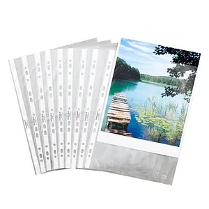 DURABLE Prospekthüllen DIN A4 - 100 transparente genarbte Hüllen, langlebiger Schutz für wichtige Dokumente und optimale Organisation