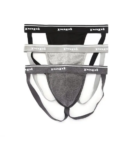 Papi Herren 3er Pack Baumwolle Jockstrap - 705910 von papi