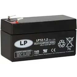 Stützbatterie 12V 1,2Ah passend für N000000004039 für Mercedes Backup Batterie LR024953