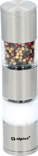 alpina Salz- und Pfeffermühlen-Set - Salz- und Pfeffermühle - manuell - Edelstahl