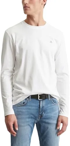Marc O'Polo Herren B21222052022 T-Shirt, Weiß New, S EU von Marc O'Polo