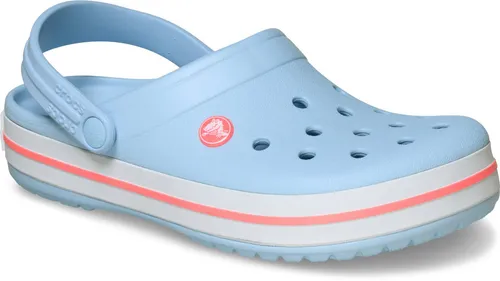 Crocs Crocband Clog – Sportlicher Sommerschuh in Blau (Gr. 37) - Leichter und pflegeleichter Clog mit zweifarbiger Laufsohle, ideal für den Sommer. Der Fersenriemen sorgt für sicheren Halt und Komfort im Alltag.