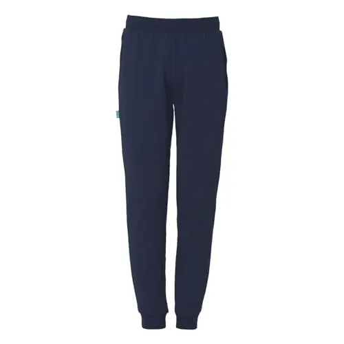 uhlsport ID Hose Lange Jogginghose und Fußball-Sport-Hose - Unisex Lange Jogginghose aus 72% Bio-Baumwolle, ideal für Kinder und Erwachsene. Mit praktischen Reißverschlusstaschen und bequemem Materialmix.