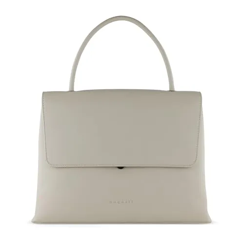 Bugatti Ilva Damen Schultertasche L mit Kosmetiktasche - Damen-Henkeltaschen – Geräumige 2-in-1 Handtasche aus hochwertigem Kunstleder mit abnehmbarem Kosmetiktäschchen für Make-up und Utensilien, ideal für Arbeit und Freizeit.